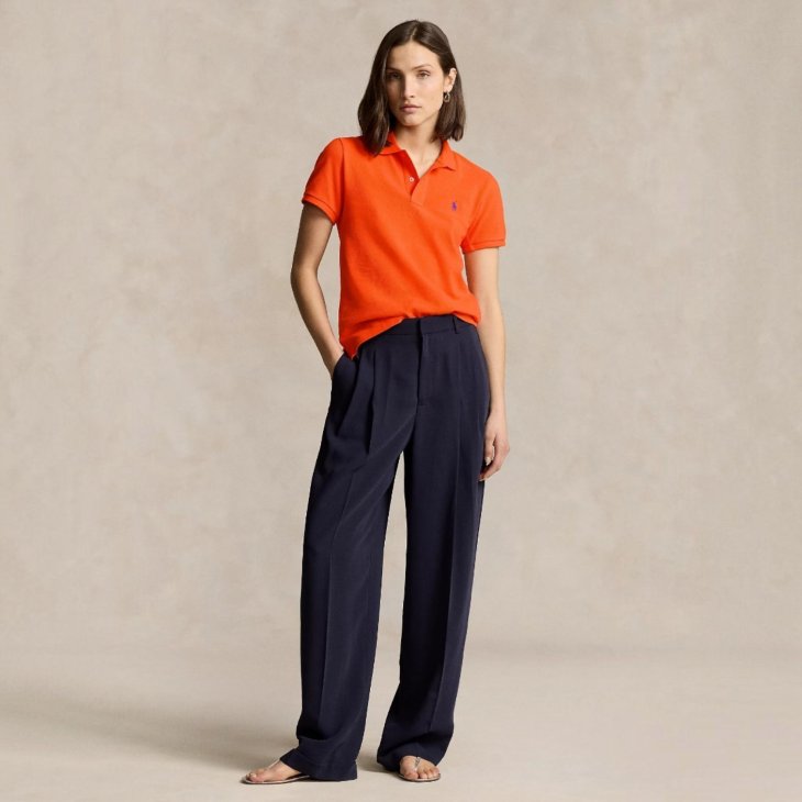 POLO RALPH LAUREN WOMEN CUSTOM SLIM FIT POLO SHIRT