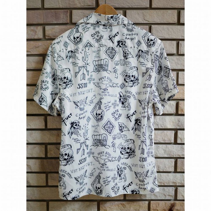 FUCT SSDDSafe At Home Aloha Shirt - Burgundy