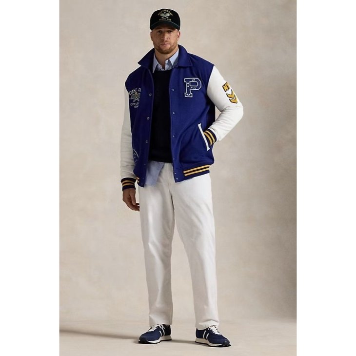 POLO RALPH LAUREN FLEECE LETTERMAN JACKET