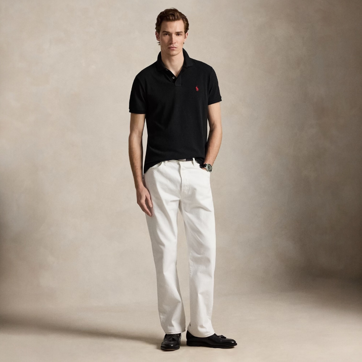 POLO RALPH LAUREN THE EARTH CUSTOM SLIM FIT POLO SHIRT