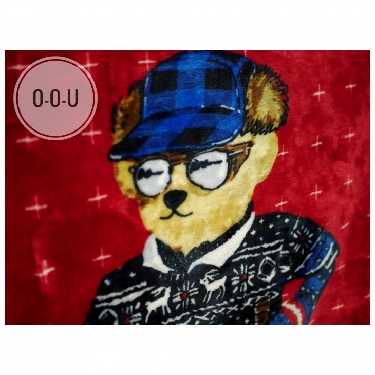 POLO RALPH LAUREN SKI BEAR THROW BLANKET