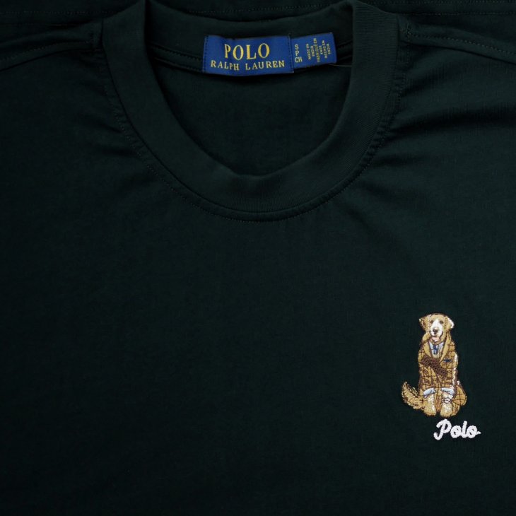POLO RALPH LAUREN DOG EMBROIDERED T-SHIRT