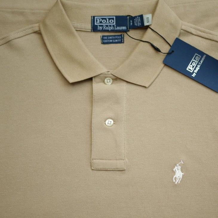 POLO RALPH LAUREN THE EARTH CUSTOM SLIM FIT POLO SHIRT