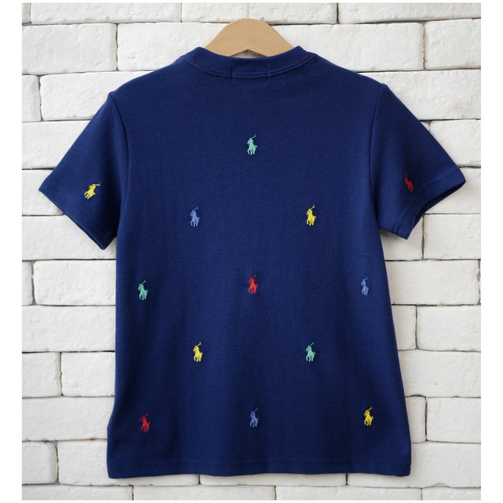POLO RALPH LAUREN KIDS ALL-OVER POLO PONY T-SHIRT