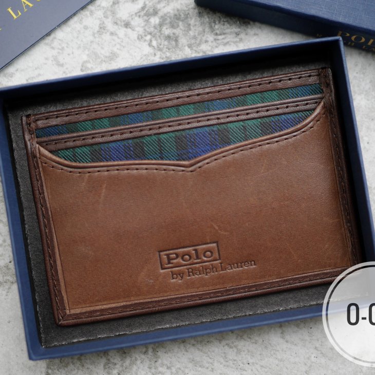 POLO RALPH LAUREN POLO BEAR TIE-SILK CARD CASE