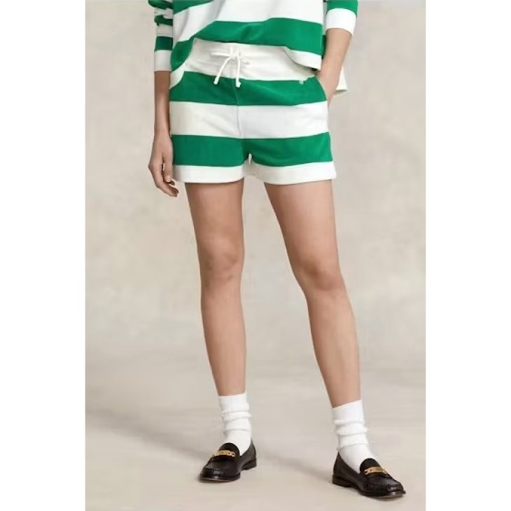 POLO RALPH LAUREN STRIPED DRAWSTRING ATHLETIC SHORT