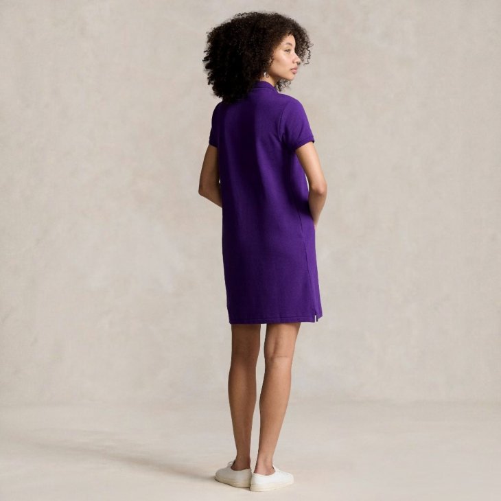 POLO RALPH LAUREN COTTON MESH POLO DRESS