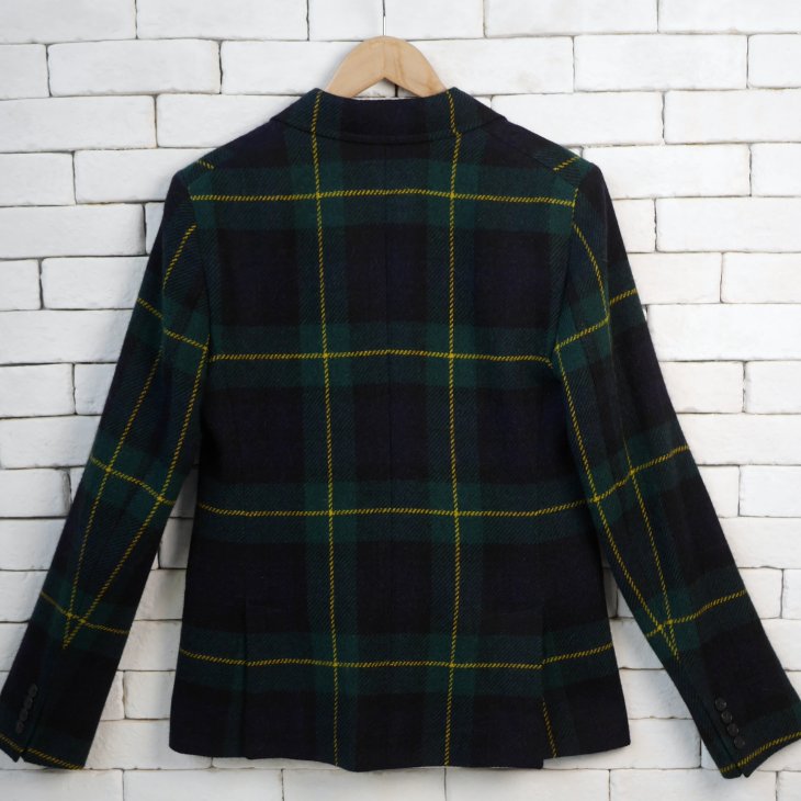 POLO RALPH LAUREN PLAID WOOL TWILL BLAZER