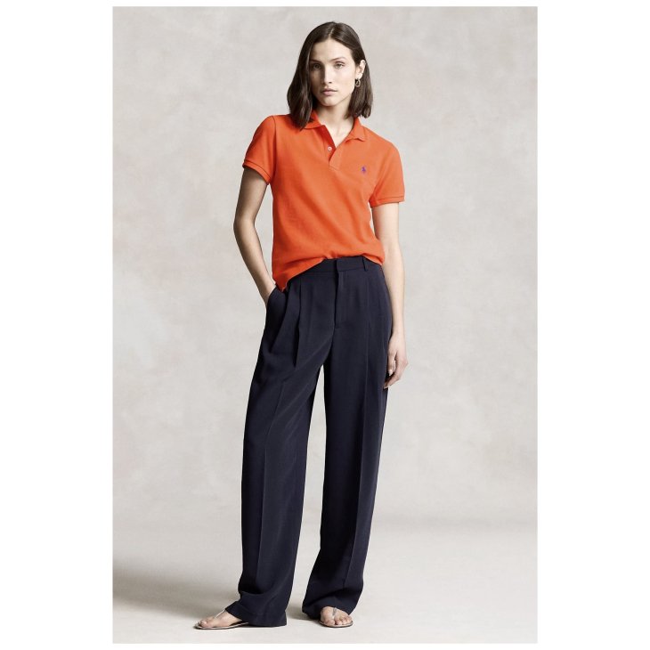 POLO RALPH LAUREN WOMEN CUSTOM SLIM FIT POLO SHIRT