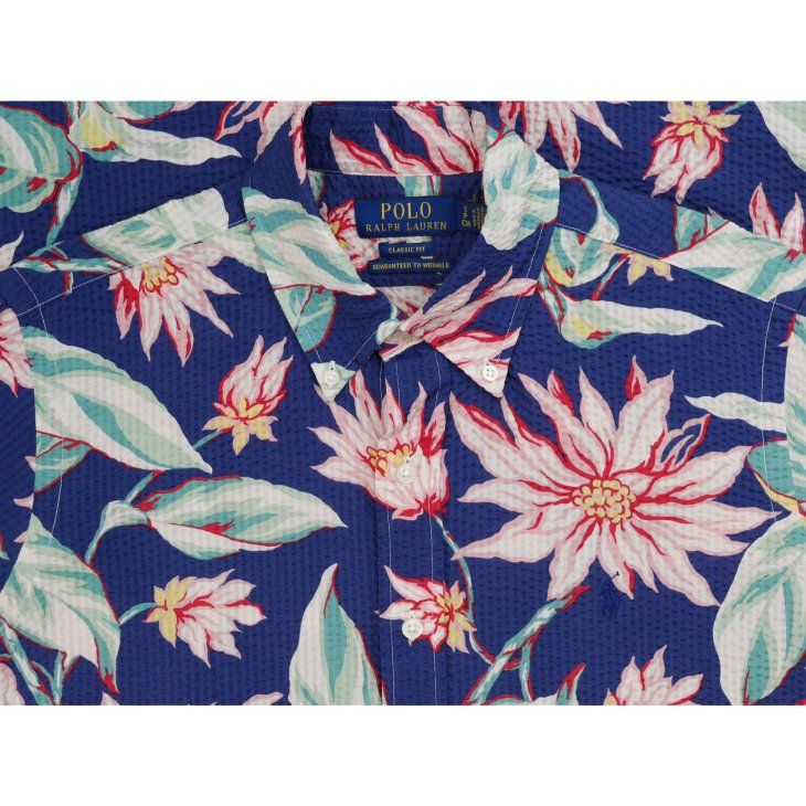 POLO RALPH LAUREN CLASSIC FIT FLORAL SEERSUCKER SHIRT
