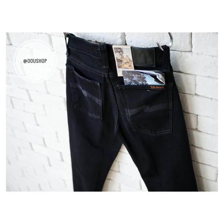 NUDIE JEANS TIGHT LONG JOHN BLACK BLACK