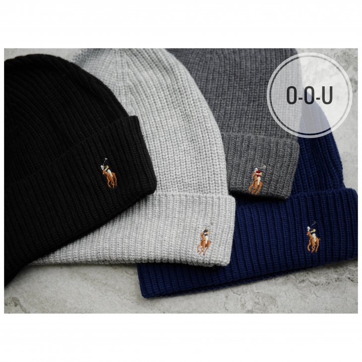 POLO RALPH LAUREN RIB-KNIT HAT
