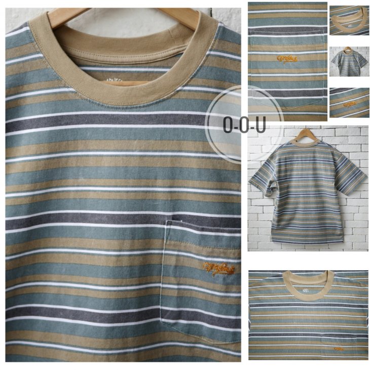 MADNESS STRIPED POCKET TEE