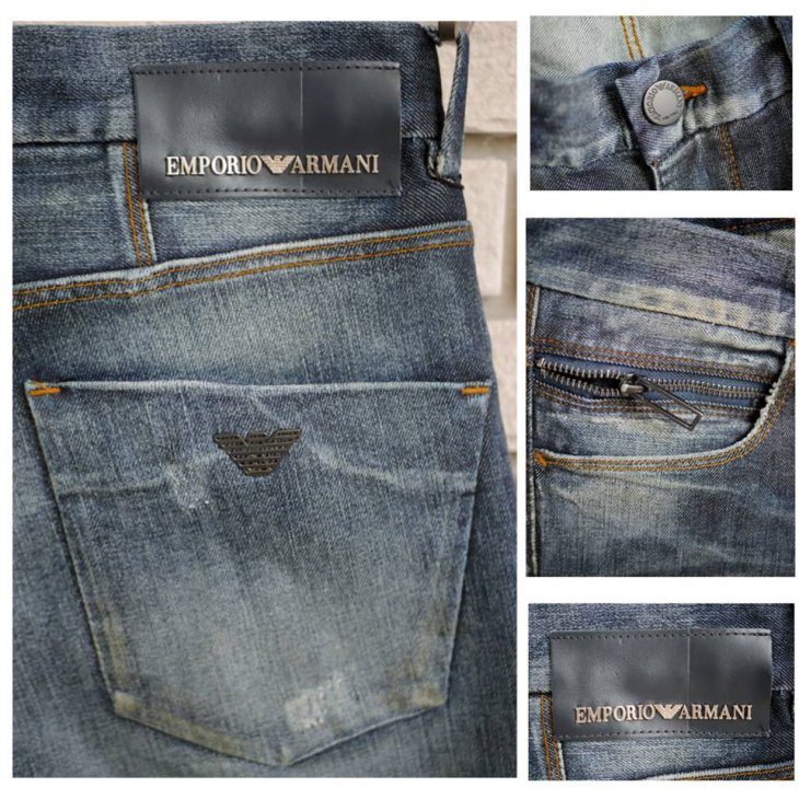 EMPORIO ARMANI SKINNY FIT DENIM JEANS