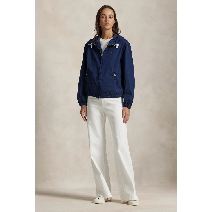 POLO RALPH LAUREN WOMEN TWILL HOODED JACKET
