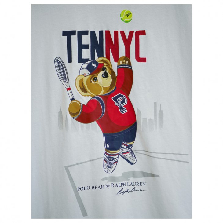 POLO RALPH LAUREN TENNIS BEAR BOYS COTTON TEE