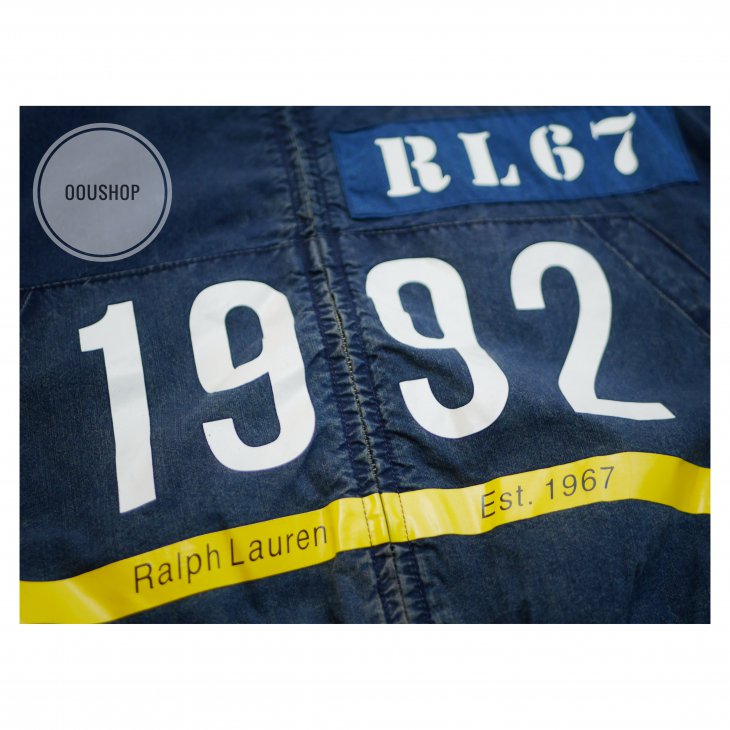POLO RALPH LAUREN INDIGO STADIUM DENIM JACKET