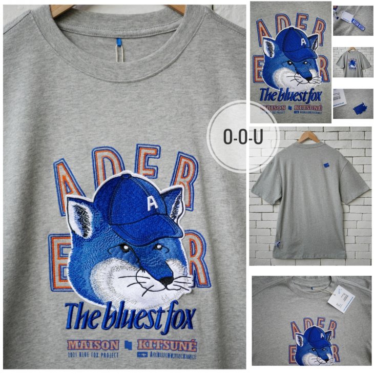MAISON KITSUNÉ X ADER ERROR THE BLUEST FOX T-SHIRT