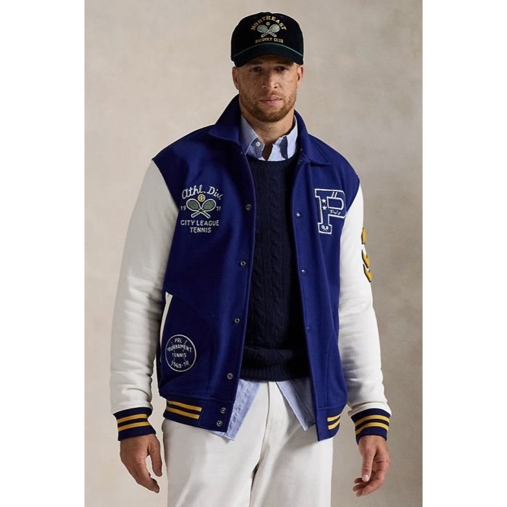 POLO RALPH LAUREN FLEECE LETTERMAN JACKET