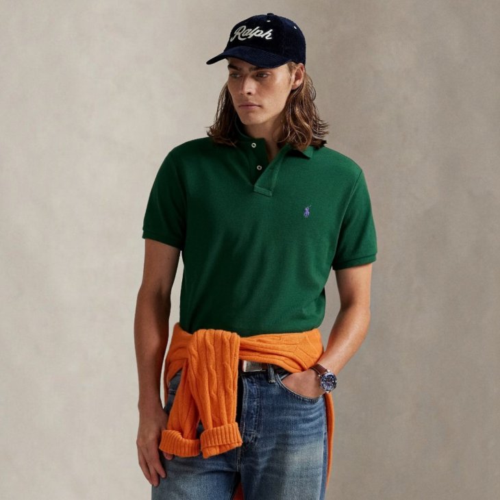 POLO RALPH LAUREN CUSTOM SLIM FIT POLO SHIRT