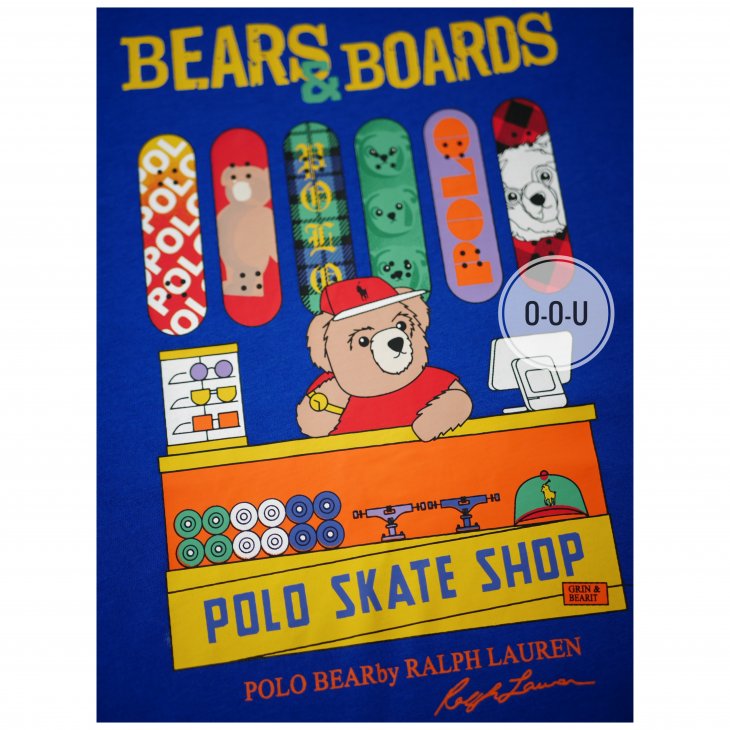 POLO RALPH LAUREN POLO BEAR KIDS COTTON JERSEY T-SHIRT