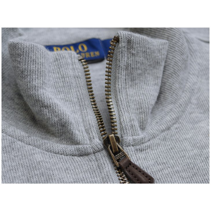 POLO RALPH LAUREN COTTON QUARTER-ZIP SWEATER