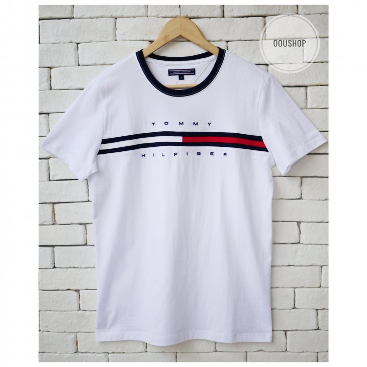 TOMMY HILFIGER ESSENTIAL FLAG LOGO T-SHIRT