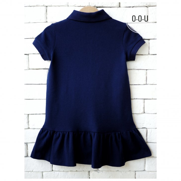 POLO RALPH LAUREN KIDS BIG PONY COTTON MESH POLO DRESS