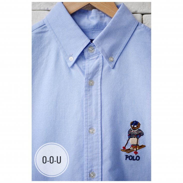 POLO RALPH LAUREN CUSTOM FIT SKI BEAR OXFORD SHIRT