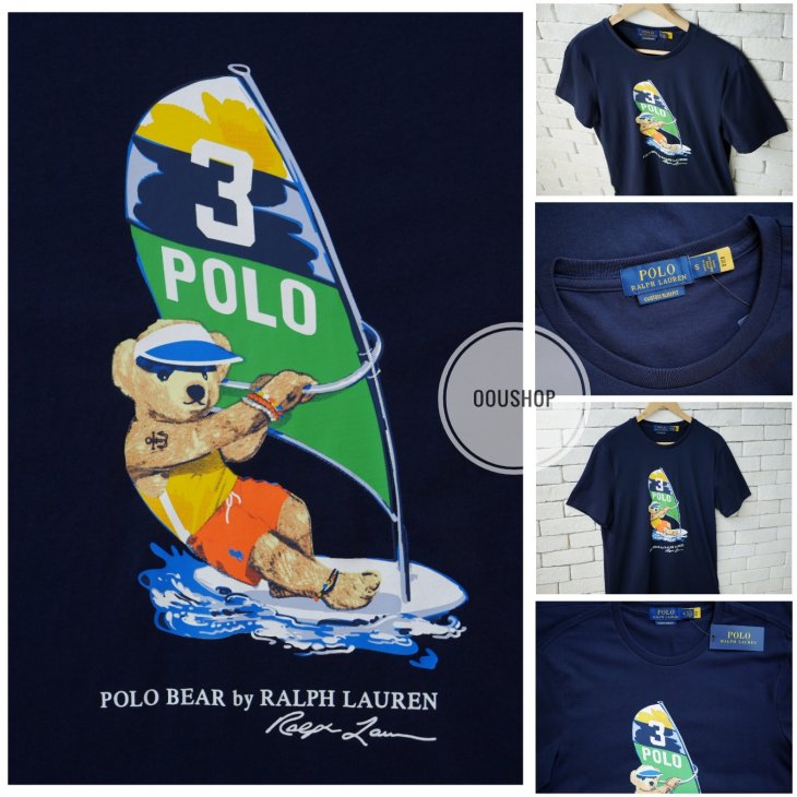 POLO RALPH LAUREN CUSTOM SLIM FIT POLO BEAR T-SHIRT