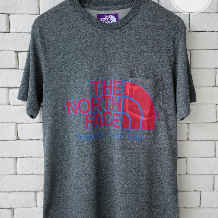 THE NORTH FACE PURPE LABEL LOGO POCKET TEE