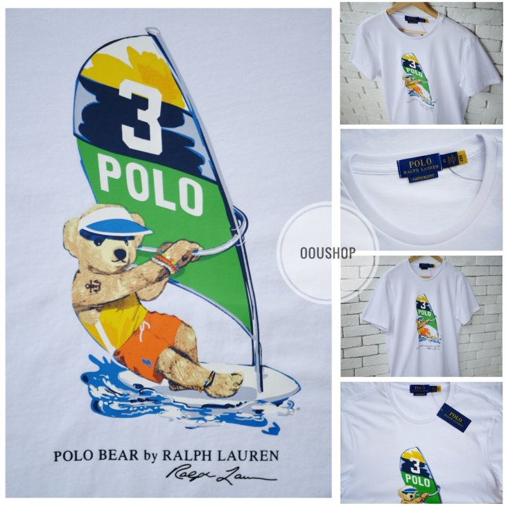 POLO RALPH LAUREN CUSTOM SLIM FIT POLO BEAR T-SHIRT