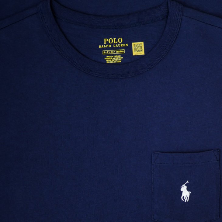 POLO RALPH LAUREN COTTON CREWNECK POCKET TEE DRESS