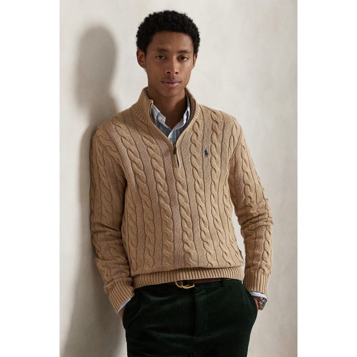 POLO RALPH LAUREN CABLE-KNIT WOOL-CASHMERE JUMPER
