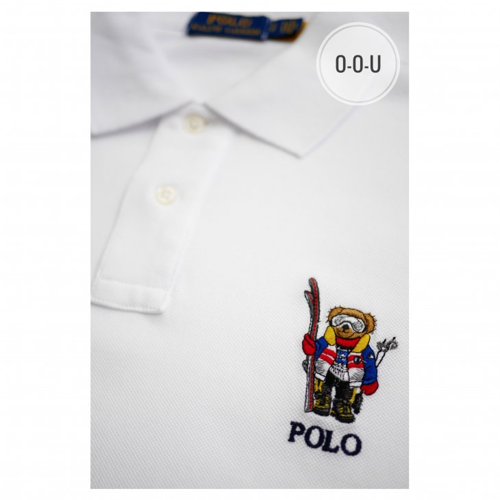 POLO RALPH LAUREN CUSTOM SILM FIT SKI BEAR POLO SHIRT