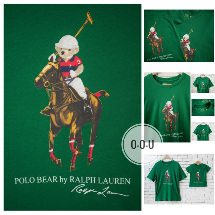 POLO RALPH LAUREN BOYS POLO BEAR & BIG PONY COTTON T-SHIRT