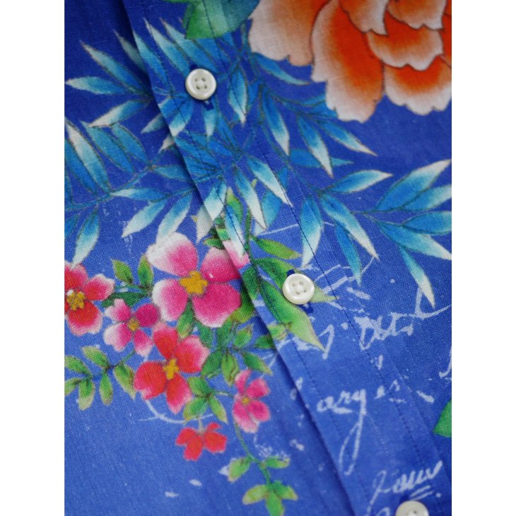 POLO RALPH LAUREN CUSTOM FIT FLORAL PRINT LINEN SHIRT