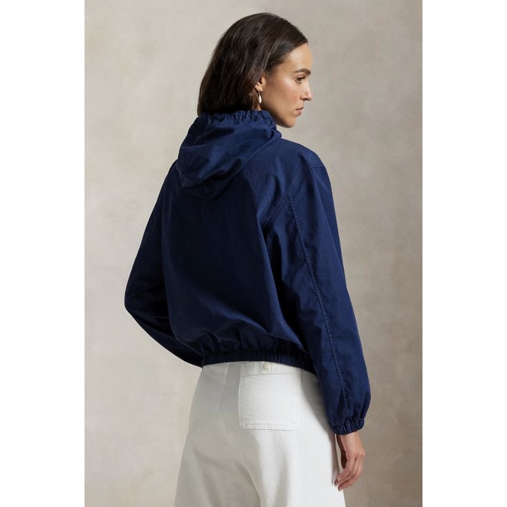 POLO RALPH LAUREN WOMEN TWILL HOODED JACKET