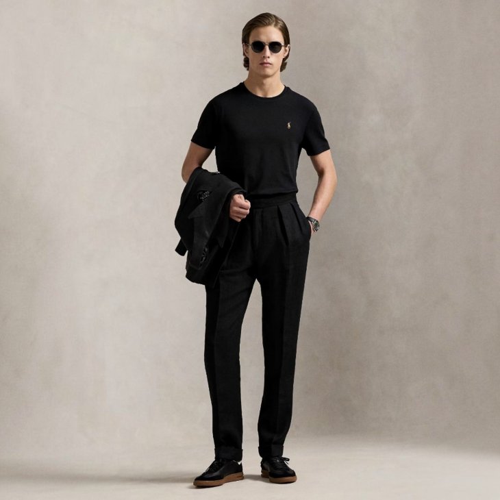 POLO RALPH LAUREN CUSTOM SLIM FIT COTTON T-SHIRT