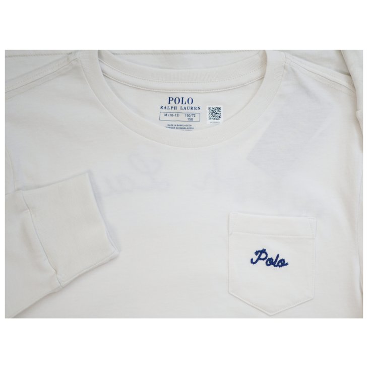 POLO RALPH LAUREN BOYS DOG PRINT COTTON LONG SLEEVE TEE