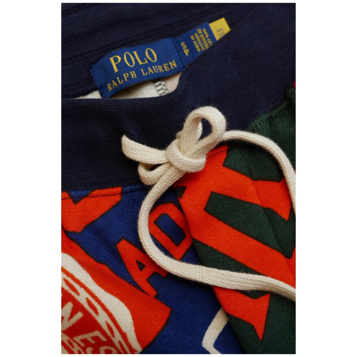 POLO RALPH LAUREN 8.5 INCH PENNANT PRINT FLEECE SHORT