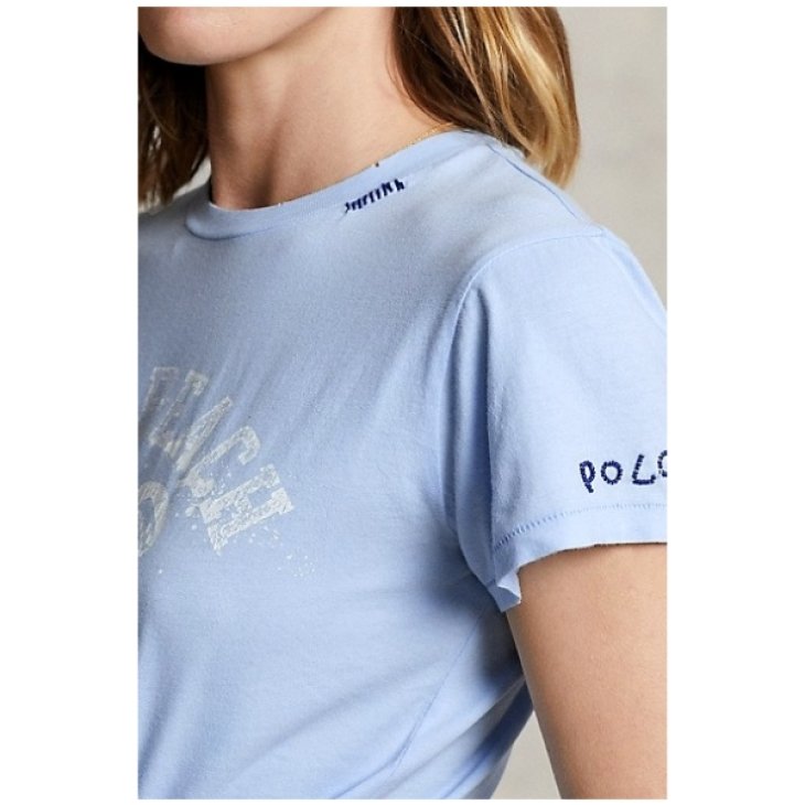 POLO RALPH LAUREN WOMEN LOGO COTTON JERSEY TEE