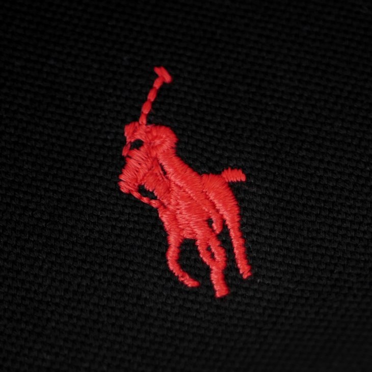 POLO RALPH LAUREN MESH LONG-SLEEVE POLO SHIRT