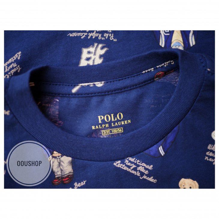 POLO RALPH LAUREN POLO BEAR KIDS COTTON JERSEY TEE