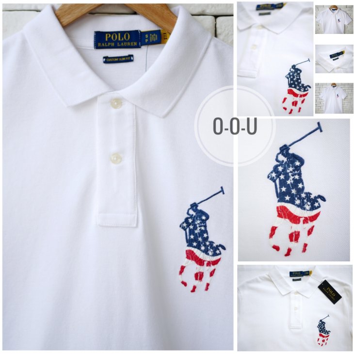 POLO RALPH LAUREN CUSTOM SLIM FIT BIG PONY POLO SHIRT