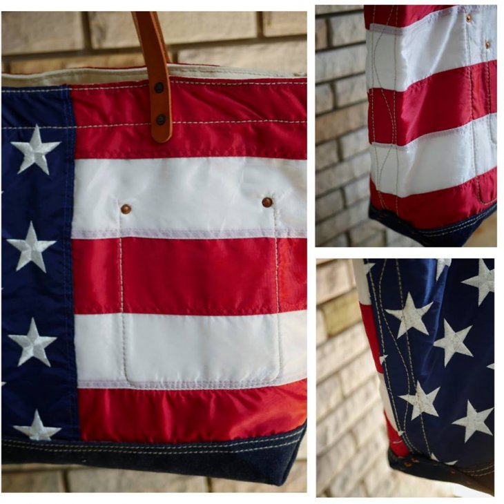 USA FLAG CANVAS TOTE BAG