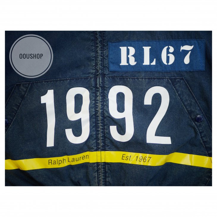 POLO RALPH LAUREN INDIGO STADIUM DENIM JACKET