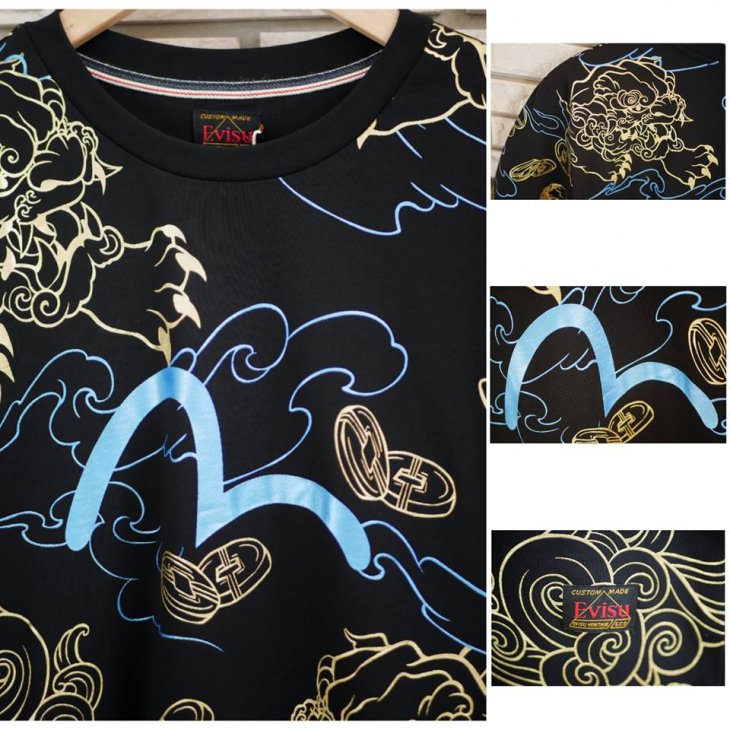 EVISU KIRIN FOIL-PRINTED T-SHIRT