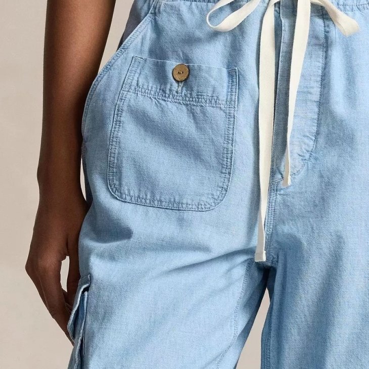 POLO RALPH LAUREN CHAMBRAY CARGO PANT
