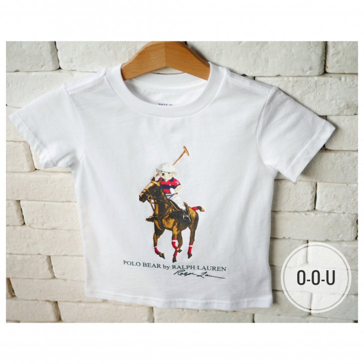 POLO RALPH LAUREN KIDS POLO BEAR & BIG PONY COTTON T-SHIRT